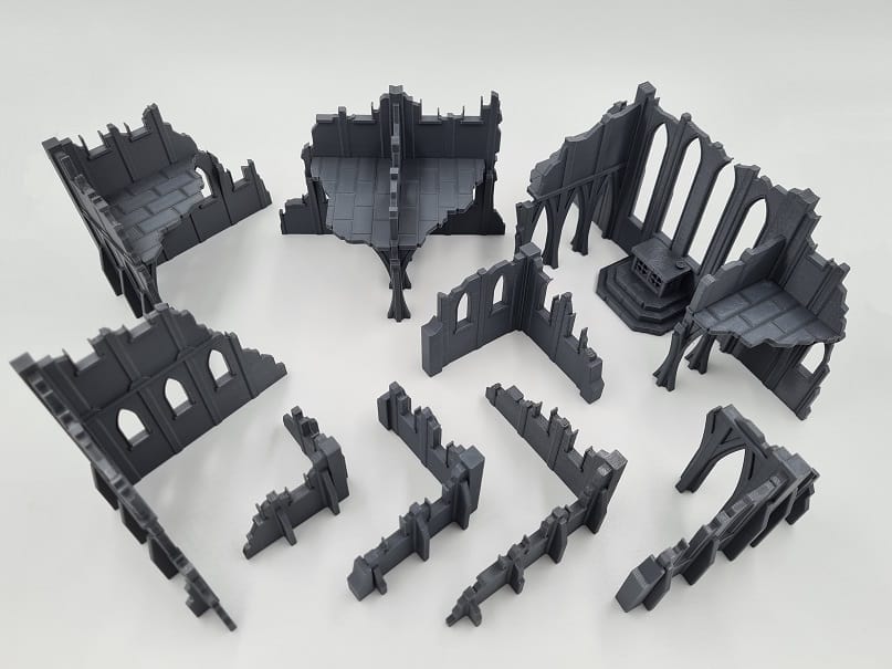 Warhammer 40K - Wargaming Terrain - City Ruins - 9 Piece Set