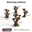 Printable Scenery Blooming Lanterns