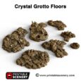 Printable Scenery Grotto Crystal Floors