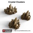 Printable Scenery Crystal Clusters