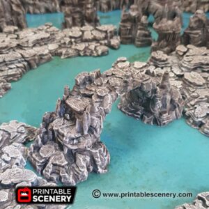 Printable Scenery Grotto Cavern Bridge