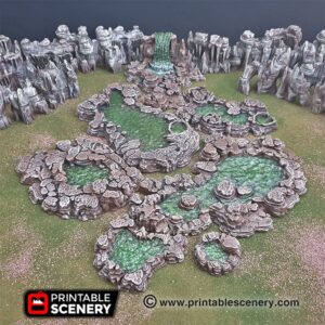 Printable Scenery Grotto Pools