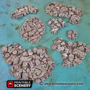 Printable Scenery Grotto Cavern Floors