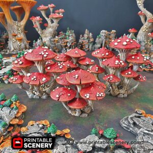 Mushroom Cluster Scenery