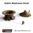 Mushroom House Printable Scenery