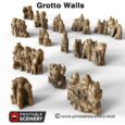 Printable Scenery Grotto Walls