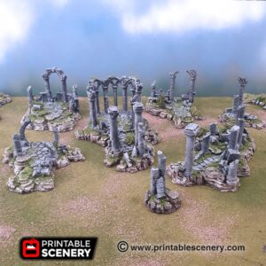 Printable Scenery Ancient Ruins