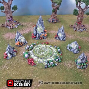 Printable Scenery Faerie Circle