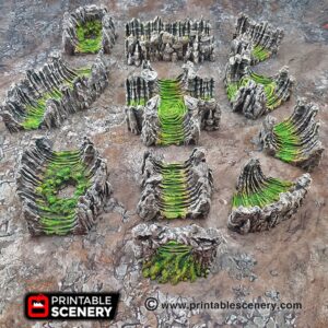 Printable Scenery Wyrm Tunnels