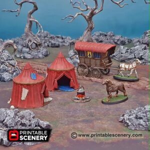 Printable Scenery Travellers Camp