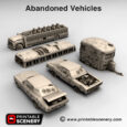Printable Scenery Abandoned Vehicles