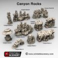 Printable Scenery Canyon Rocks