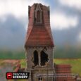 Printable Scenery Medieval Church Ruins