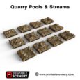 Printable Scenery - Quarry Pools