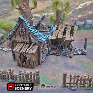 Printable Scenery - Ruined Blacksmith