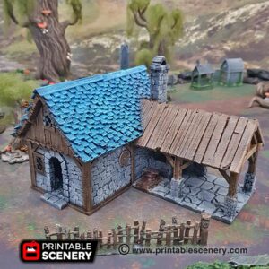 Printable Scenery - Winterdale Blacksmith