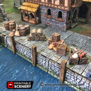 Printable Scenery - Cargo Piles