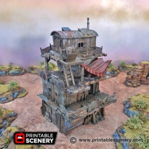 Printable Scenery - Slum Stacks