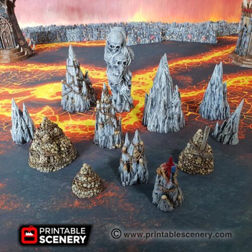 Printable Scenery - Tormented Scatter