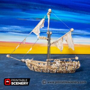 Printable Scenery - Undead Sloop