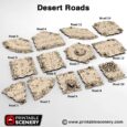 Printable Scenery - Desert Roads