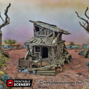 Printable Scenery - Desert Shanty