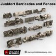 Printable Scenery - Junkfort Barricades