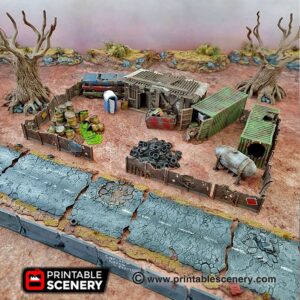 Printable Scenery - Scrapyard