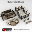 Printable Scenery - Survivalist Shack
