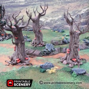 Printable Scenery - Gloomwood Trees