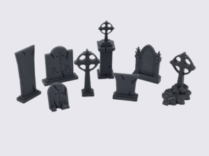 Printable Scenery - Tombstones