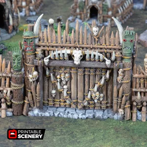 Printable Scenery - Tribal Gates