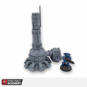 Sci-fi grimdark wargaming terrain – 28mm 3D printed battlefield scenery by The Artificers Forge
