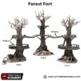 Printable Scenery - Forest Fort