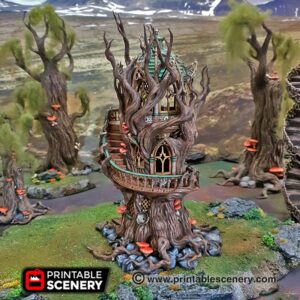 Printable Scenery - Gloomwood Treehouse