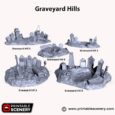 Printable Scenery - Graveyard Hills