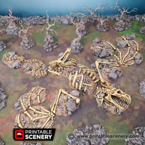 Printable Scenery - Dragons Graveyard