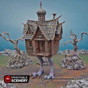 Printable Scenery - Baba Yagas Cottage