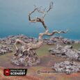 Printable Scenery - Contorted Trees