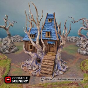 Printable Scenery - Feywild Cabin