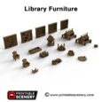 Printable Scenery - Library Furniture