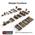 Printable Scenery - Simple Furniture