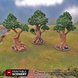 Printable Scenery - Gnarly Trees