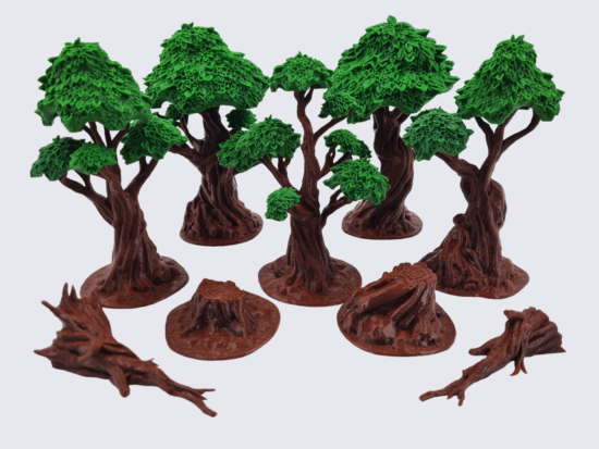 Printable Scenery - Gnarly Forest