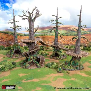 Printable Scenery - Forest Fort Expansion