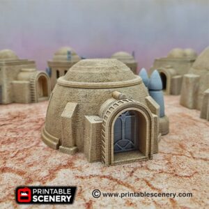 Printable Scenery - House & Grain Silo