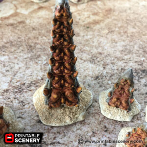 Printable Scenery - Alien Desert Worms