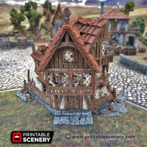 Printable Scenery - Ruined Merchants