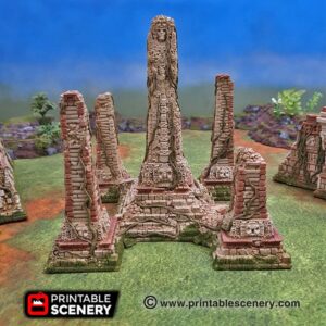 Printable Scenery - Ruined Mortis Simulacrum