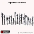 Printable Scenery - Impaled Skeletons